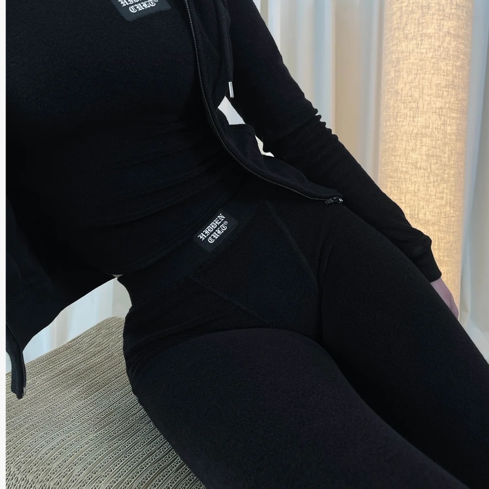 Hidden Cult Terry Black Pants
